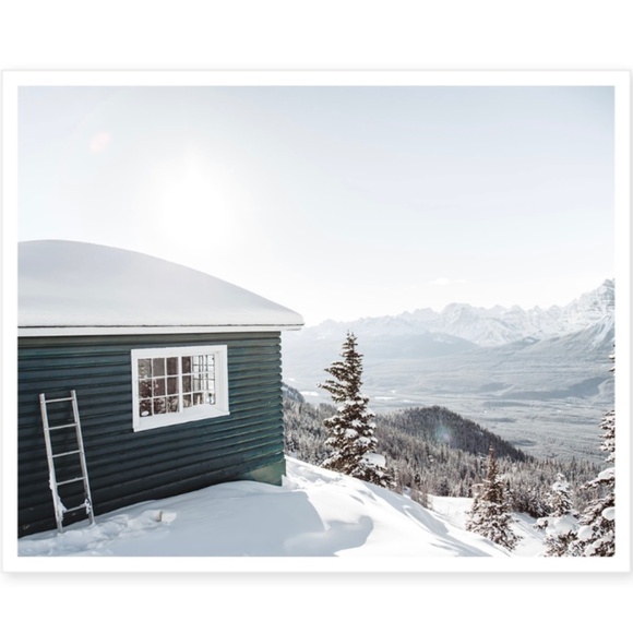 Ski Hut Alberta Art Print - Picture 2 of 2